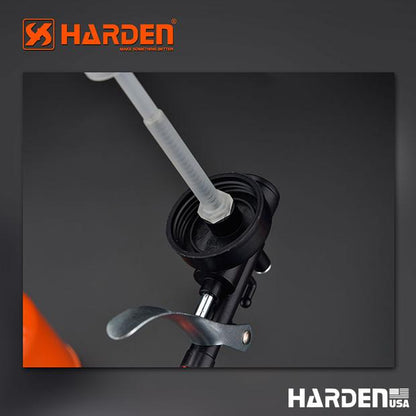 HARDEN Lubrificador Metálico 300 ml com Bico Flexível e Bomba de Latão