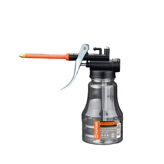 Lata de Óleo 250 ml HARDEN com Bico Metálico Flexível e Corpo em PET
