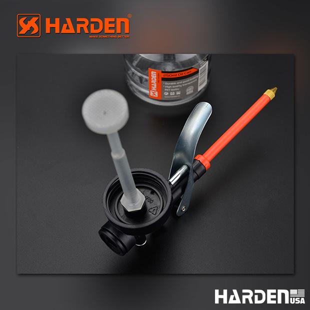 Lata de Óleo 250 ml HARDEN com Bico Metálico Flexível e Corpo em PET