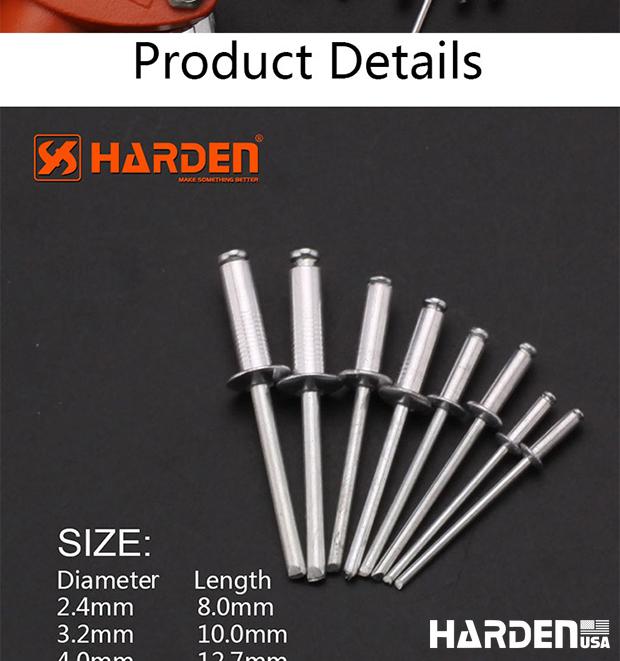 Rebite de Alumínio HARDEN para Fixação – Alta Resistência e Acabamento Profissional