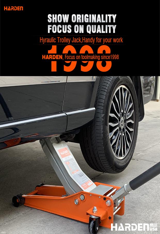 Macaco Hidráulico Tipo Jacaré 3 Toneladas com Bomba Dupla e Altura de 75 mm a 500 mm