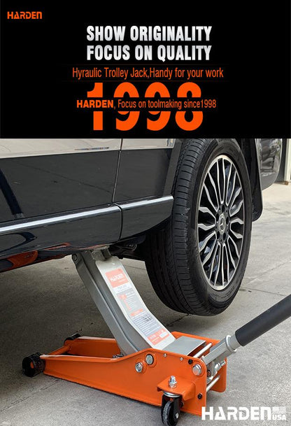 Macaco Hidráulico Tipo Jacaré 3 Toneladas com Bomba Dupla e Altura de 75 mm a 500 mm