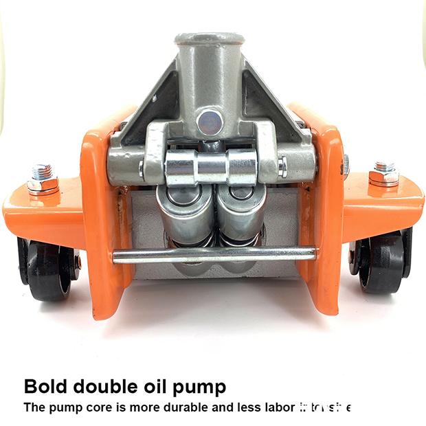 Macaco Hidráulico Tipo Jacaré 3 Toneladas com Bomba Dupla e Altura de 75 mm a 500 mm