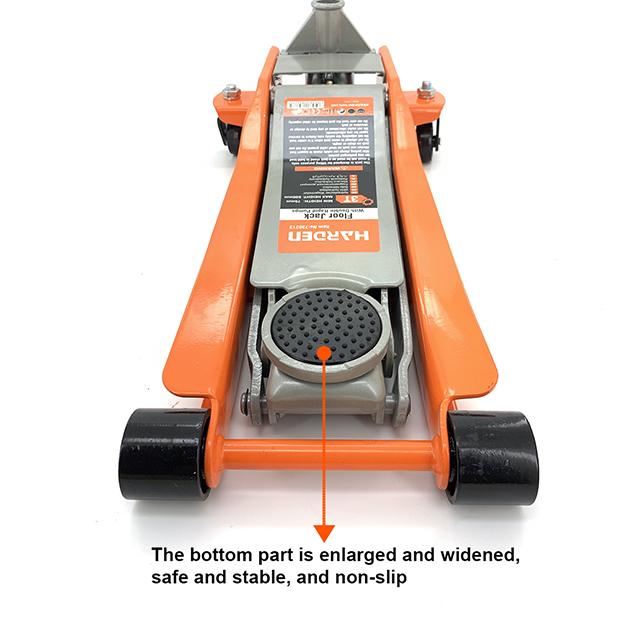 Macaco Hidráulico Tipo Jacaré 3 Toneladas com Bomba Dupla e Altura de 75 mm a 500 mm