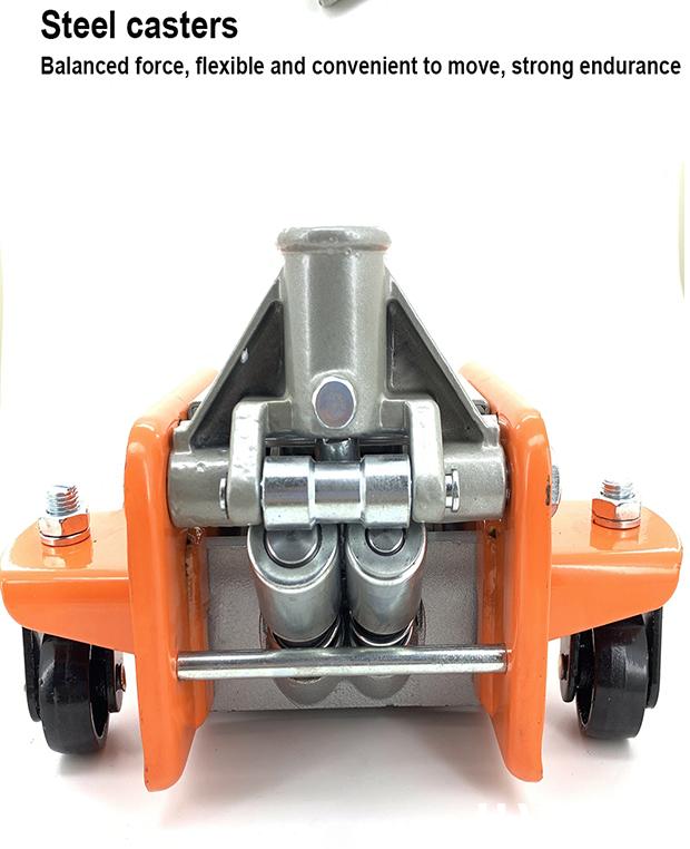 Macaco Hidráulico Tipo Jacaré 3 Toneladas com Bomba Dupla e Altura de 75 mm a 500 mm