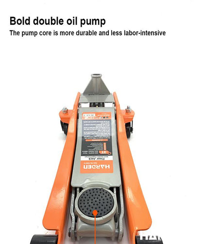 Macaco Hidráulico Tipo Jacaré 3 Toneladas com Bomba Dupla e Altura de 75 mm a 500 mm