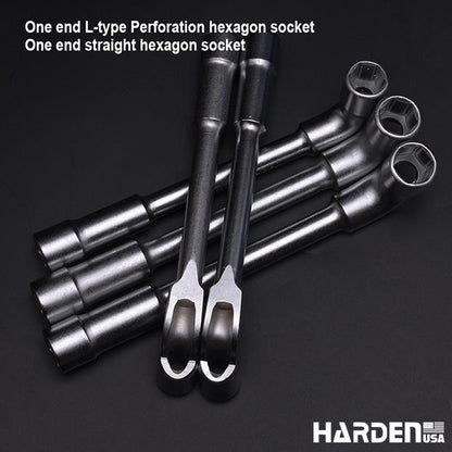 HARDEN Chave em L Profissional em Aço CrV Cromado – Alta Resistência e Durabilidade