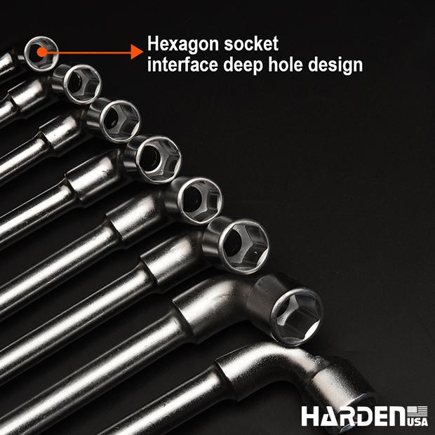 HARDEN Chave em L Profissional em Aço CrV Cromado – Alta Resistência e Durabilidade