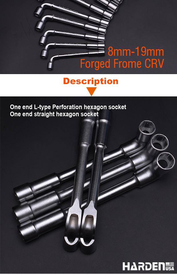 HARDEN Chave em L Profissional em Aço CrV Cromado – Alta Resistência e Durabilidade