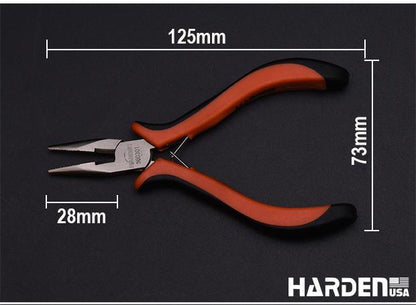 Kit de Mini Alicates 114 mm (4,5”) 3 Peças em Aço Carbono HARDEN com Cabo Ergonômico