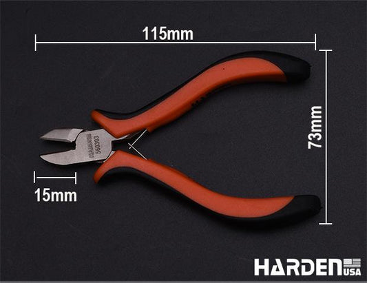 Kit de Mini Alicates 114 mm (4,5”) 3 Peças em Aço Carbono HARDEN com Cabo Ergonômico