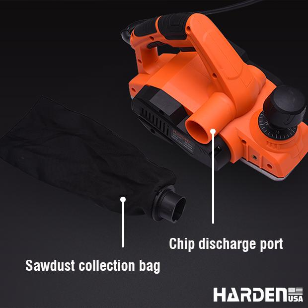 Plaina Elétrica 850W HARDEN – Largura de Corte 82mm e Velocidade de 17.000RPM