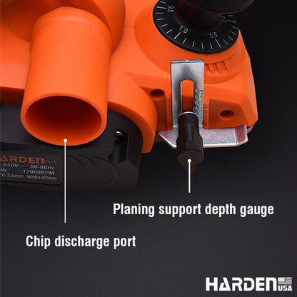 Plaina Elétrica 850W HARDEN – Largura de Corte 82mm e Velocidade de 17.000RPM