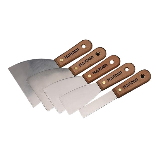 Raspador de Aço Profissional HARDEN com Cabo de Madeira Reforçado para Pintura e Construção