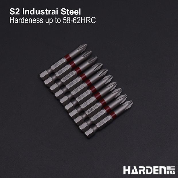 Jogo de Bits Philips HARDEN – Aço S2 Temperado