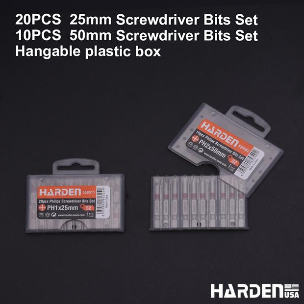 Jogo de Bits Philips HARDEN – Aço S2 Temperado