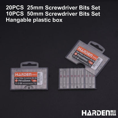 Jogo de Bits Philips HARDEN – Aço S2 Temperado