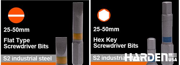 Jogo de Bits Philips HARDEN – Aço S2 Temperado