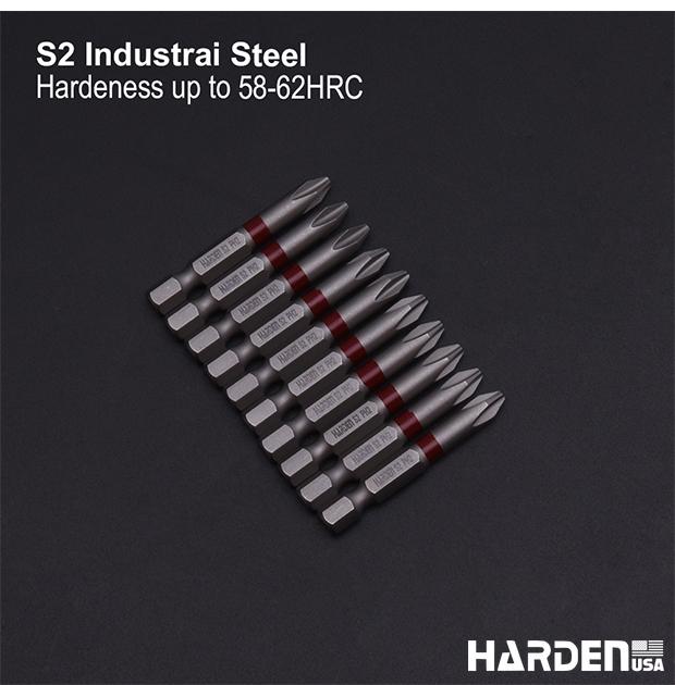 Jogo de Bits Philips HARDEN – Aço S2 Temperado