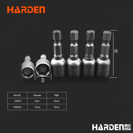 Jogo Harden com 3 Pontas Soquetes Magnéticas em CR-V (8 mm / 10 mm)