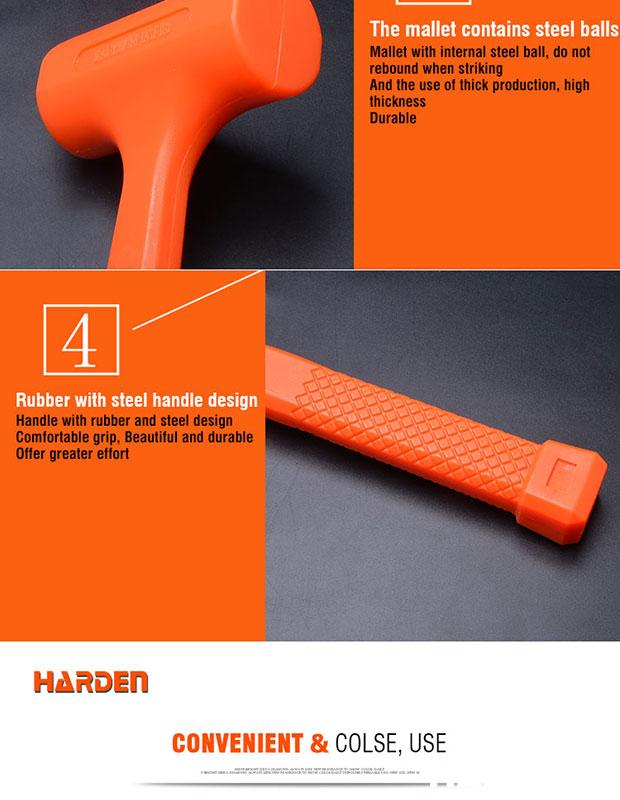 Martelo Antirrebote HARDEN 450 g e 900 g – Golpes Precisos, Forte Impacto e Sem Recuo