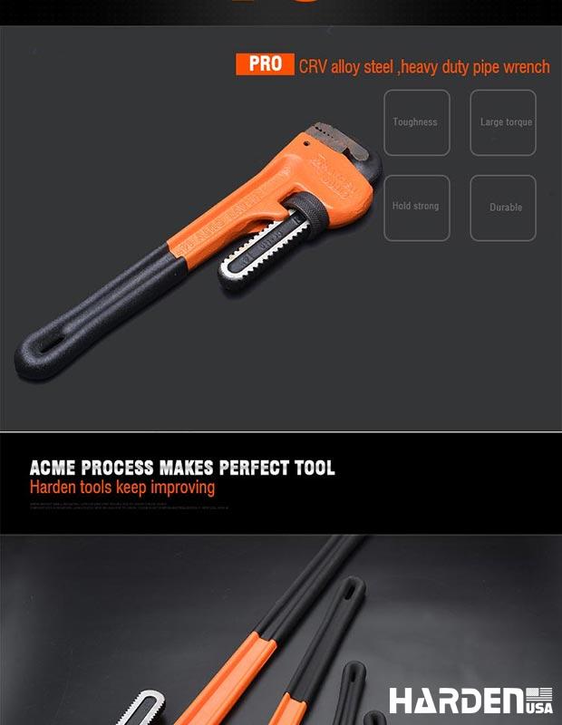 Chave Grifo Stillson Harden – Corpo em Ferro Nodular e Mordentes em Aço CRV