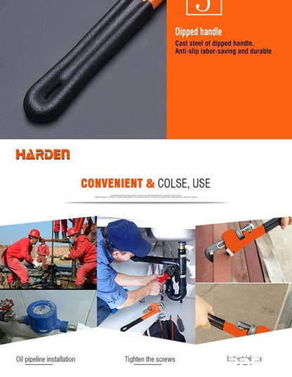 Chave Grifo Stillson Harden – Corpo em Ferro Nodular e Mordentes em Aço CRV