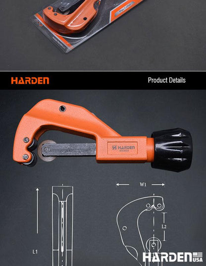Cortador de Tubos 3–32 mm Harden – Corpo em Liga de Alumínio e Lâmina HSS