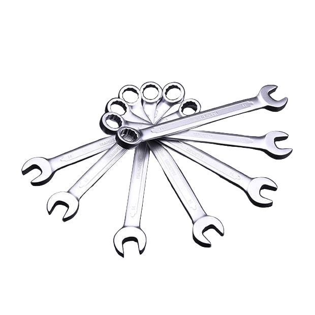 Chaves Combinadas HARDEN 6 a 50 mm – Aço Cromo-Vanádio (CrV40) Forjado com Acabamento Cromado Fosco