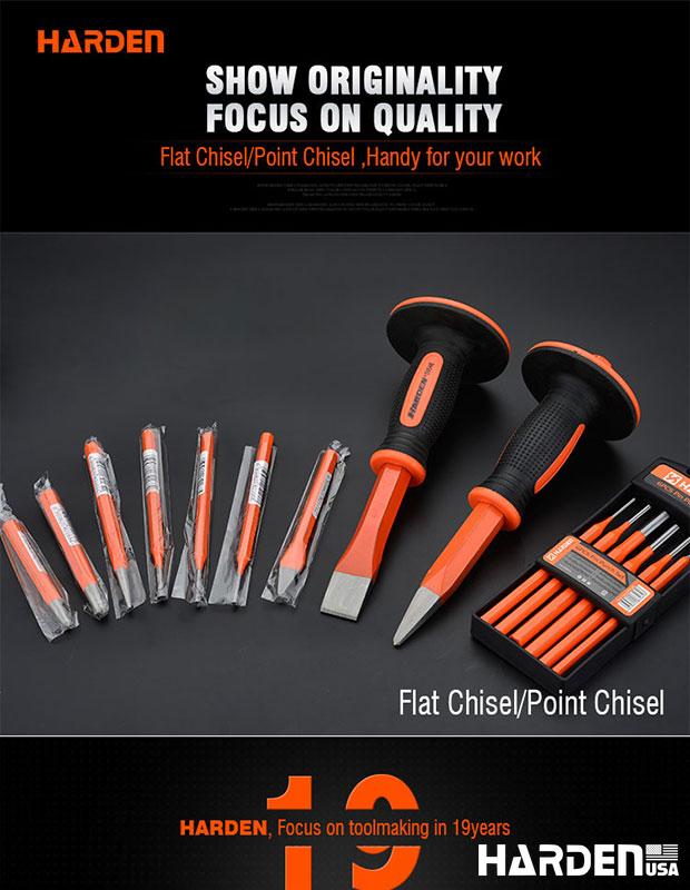 Talhadeira Pontiaguda 19×250 mm HARDEN com Cabo TPR – Alta Resistência para Construção