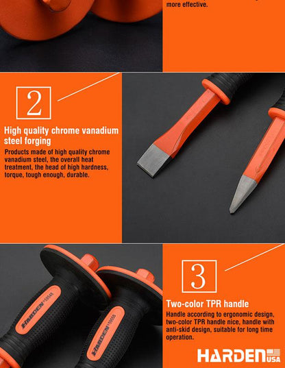 Talhadeira Pontiaguda 19×250 mm HARDEN com Cabo TPR – Alta Resistência para Construção