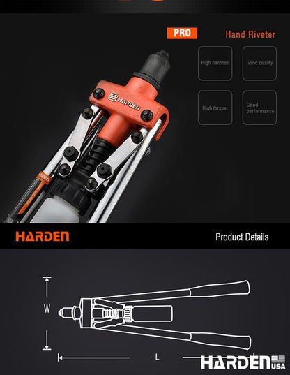 Rebitador de Alavanca Longa 17" (430 mm) Harden