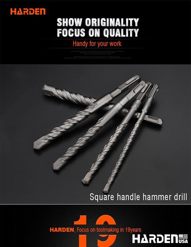 Broca de Martelete Elétrico com Haste Quadrada Profissional