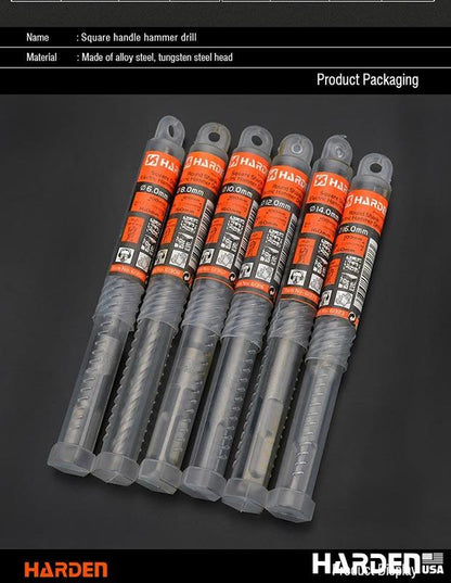 Broca de Martelete Elétrico com Haste Quadrada Profissional