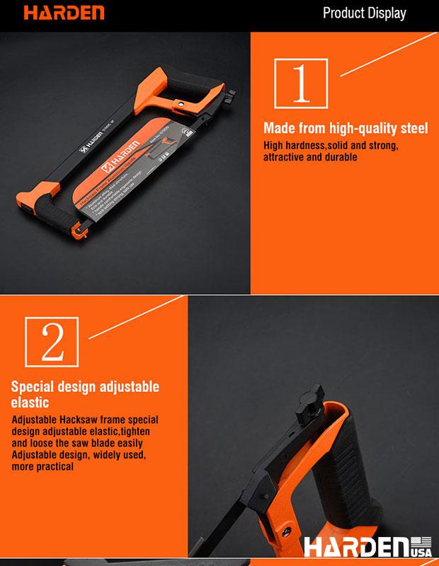 Arco de Serra 12” (300 mm) HARDEN – Estrutura em Aço Reforçado com Cabo Ergonômico