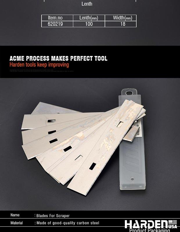 Laminas de 100X18mm para Raspar - Mantenha sua marca sempre