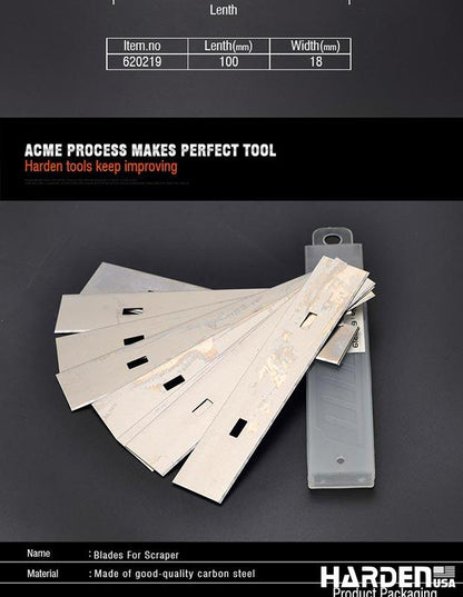 Laminas de 100X18mm para Raspar - Mantenha sua marca sempre