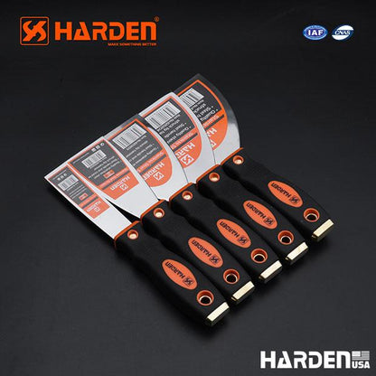 Espátula de Aço Inoxidável HARDEN – Modelos 25mm, 50mm, 75mm, 100mm e 125mm – Lâmina Temperada e Cabo Reforçado