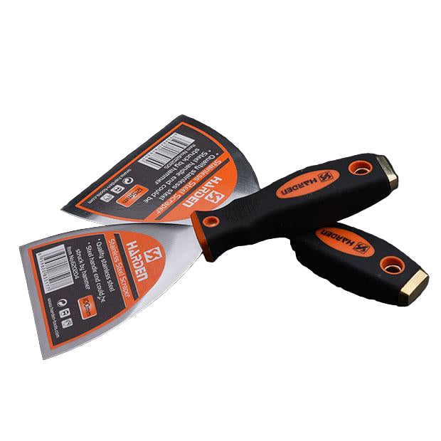 Espátula de Aço Inoxidável HARDEN – Modelos 25mm, 50mm, 75mm, 100mm e 125mm – Lâmina Temperada e Cabo Reforçado