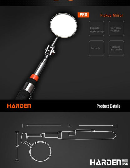 Espelho de Inspeção Telescópico HARDEN 175 a 490 mm Ajustável