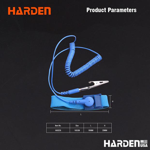 Pulseira Antiestática HARDEN com Ajuste Elástico e Conector Niquelado