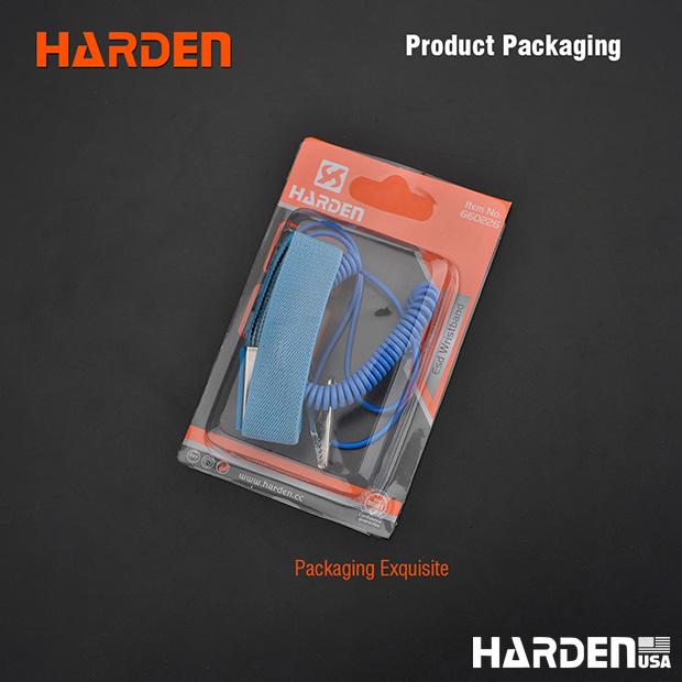 Pulseira Antiestática HARDEN com Ajuste Elástico e Conector Niquelado