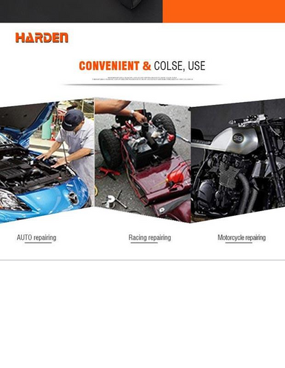 HARDEN – Kit Profissional 7 Peças para Funilaria Automotiva e Reparos de Lataria