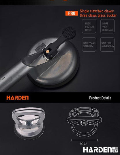 Ventosa de Sucção Tripla HARDEN – Corpo em ABS Reforçado, 3 Cabeças de Alta Aderência