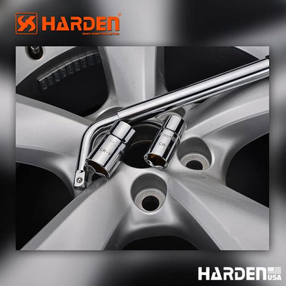 Chave de Roda Telescópica HARDEN 17×19 mm e 21×23 mm em Aço Cromo-Vanádio (Cr-V)