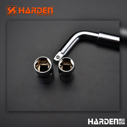 Chave de Roda Telescópica HARDEN 17×19 mm e 21×23 mm em Aço Cromo-Vanádio (Cr-V)