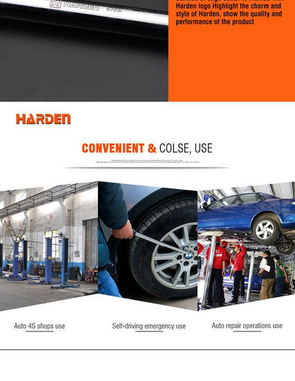 Chave de Roda Telescópica HARDEN 17×19 mm e 21×23 mm em Aço Cromo-Vanádio (Cr-V)