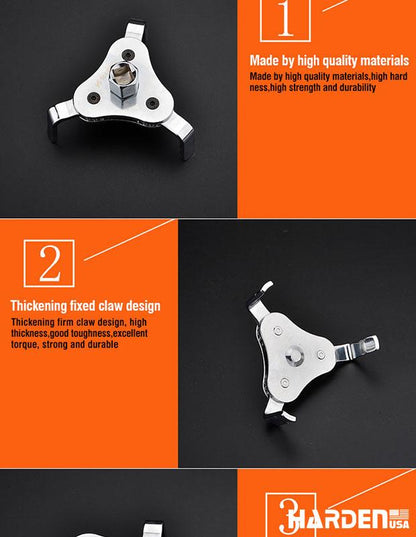 Chave Removedora de Filtro 60×85 mm Harden – Alta Resistência e Encaixe 1/2" (12,7 mm)