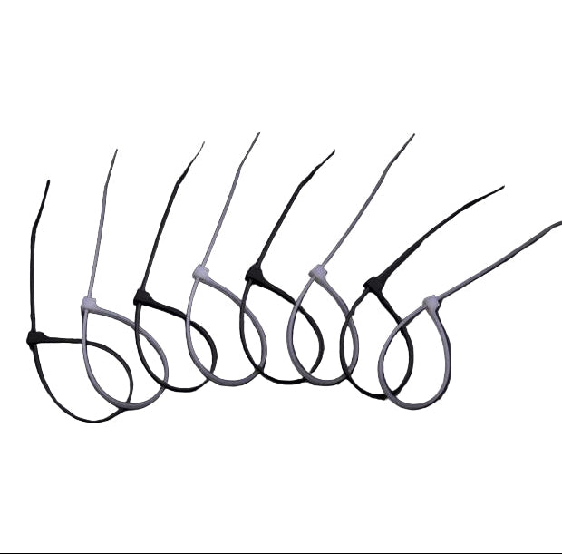 HARDEN Abracaçadeiras Plásticas Brancas 100 mm, 150 mm, 200 mm e 300 mm – Alta Resistência para Fixação de Cabos