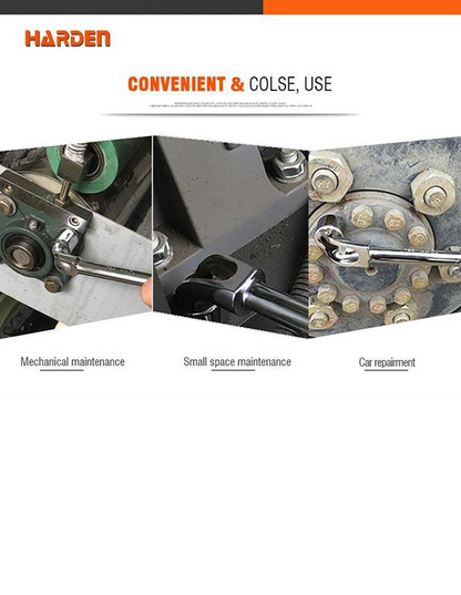 Chave Estriada Dupla HARDEN – Aberturas Precisão em Aço Cromo-Vanádio (CR-V)